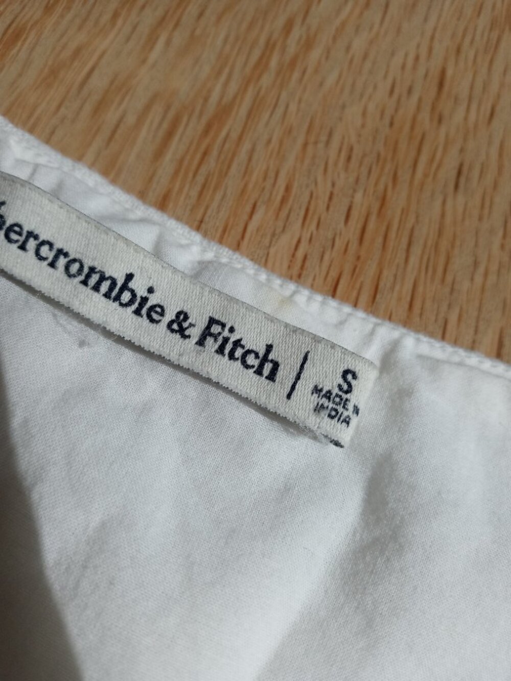 ABERCROMBIE & FITCH linen blend square neck top (S) - Picture 6 of 13